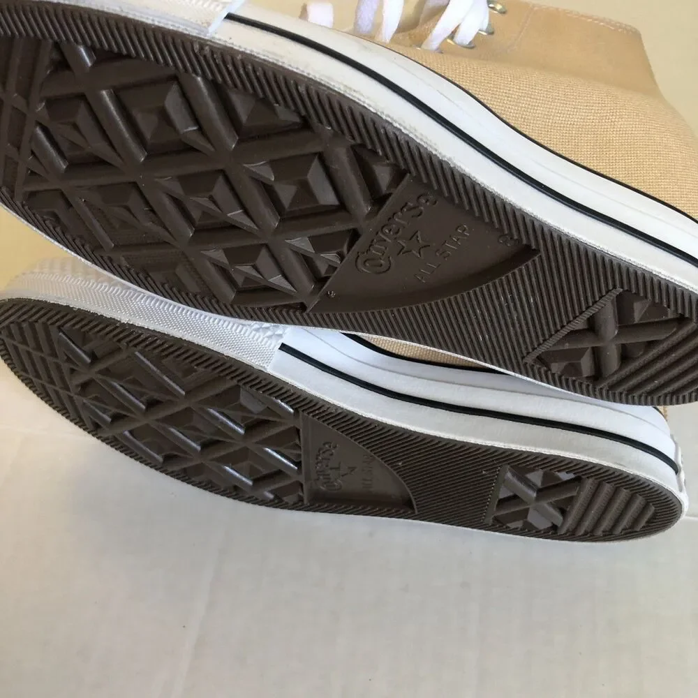 Converse Shoes Chuck Taylor All Star Wedge Hi Coastal Dune A13531C Size 8 Womens